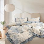 Oli Anderson Ruffle Flowers Floral Comforter Set - 3 Piece / 5 Piece