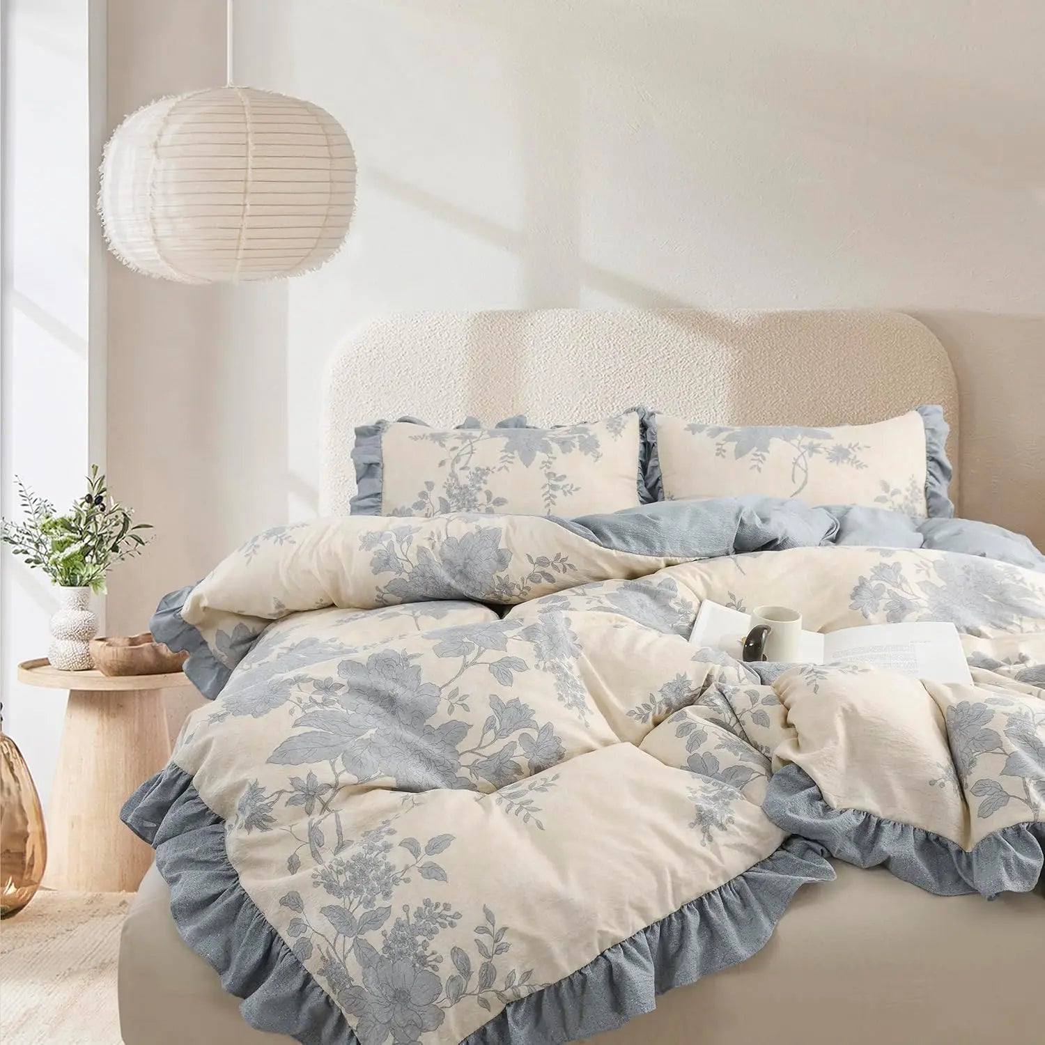 Oli Anderson Ruffle Flowers Floral Comforter Set - 3 Piece / 5 Piece