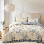 Oli Anderson Ruffle Flowers Floral Comforter Set - 3 Piece / 5 Piece