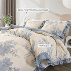 Oli Anderson Ruffle Flowers Floral Comforter Set - 3 Piece / 5 Piece