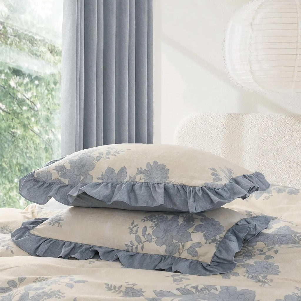 Oli Anderson Ruffle Flowers Floral Comforter Set - 3 Piece / 5 Piece