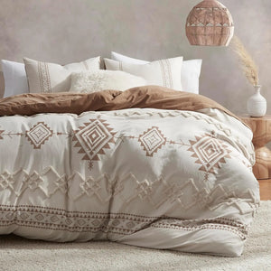 Oli Anderson Boho Tufted Duvet Cover - 3 Piece Set