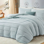 Oli Anderson Pleated Duvet Cover - 3 Piece Set