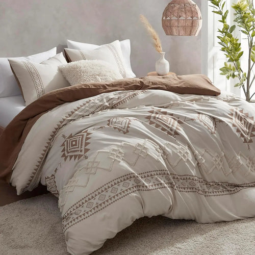 Oli Anderson Boho Tufted Duvet Cover - 3 Piece Set