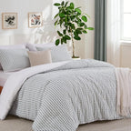 Oli Anderson 100% Cotton Waffle Comforter Set - 3 Piece
