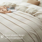 Oli Anderson Pleated Duvet Cover - 3 Piece Set
