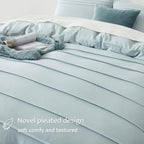 Oli Anderson Pleated Duvet Cover - 3 Piece Set