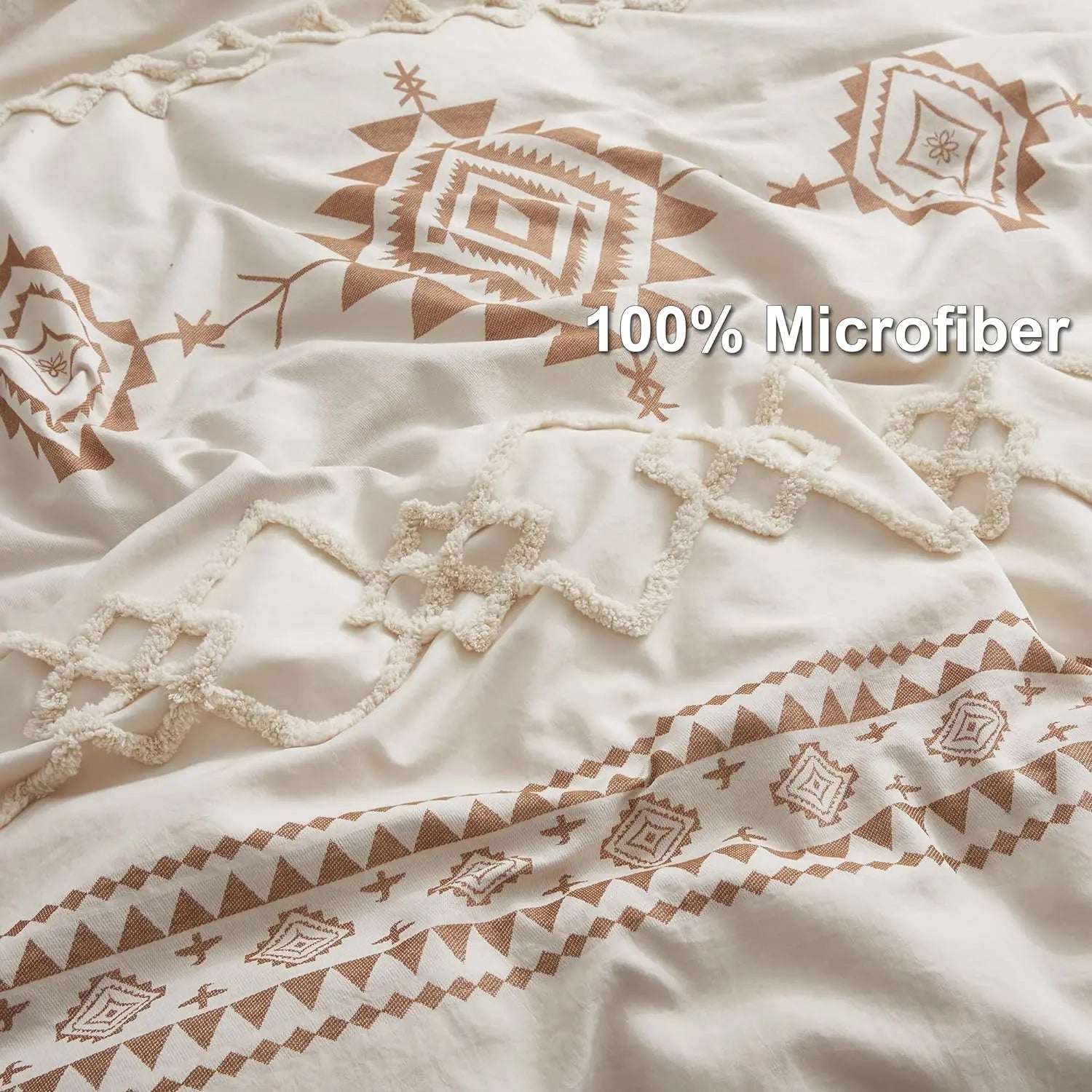 Oli Anderson Boho Tufted Duvet Cover - 3 Piece Set