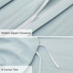 Oli Anderson Pleated Duvet Cover - 3 Piece Set