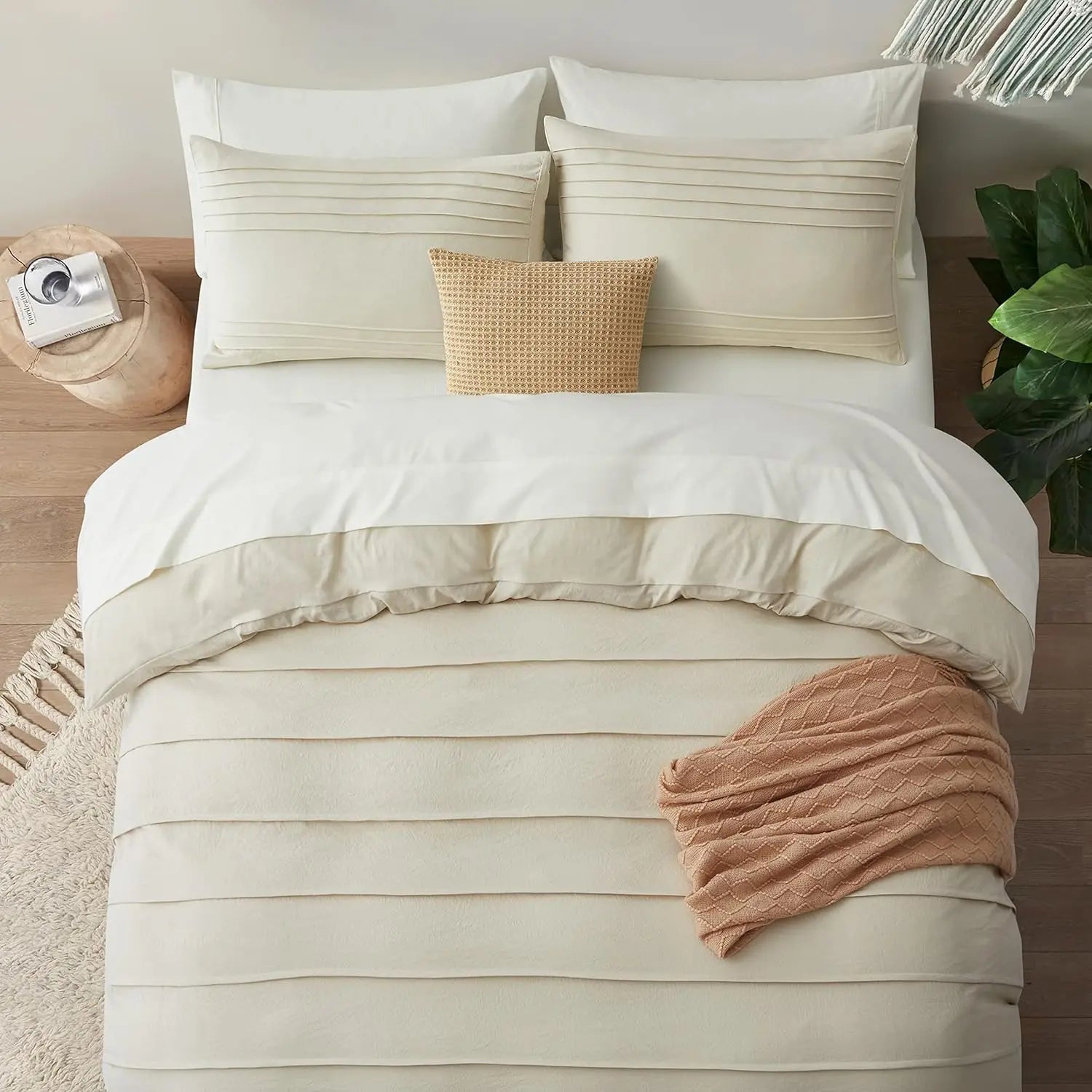Oli Anderson Pleated Duvet Cover - 3 Piece Set