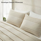 Oli Anderson Pleated Duvet Cover - 3 Piece Set