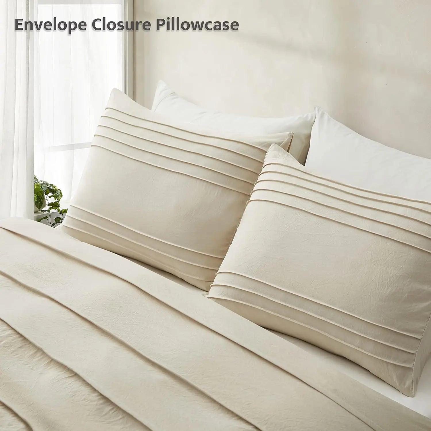 Oli Anderson Pleated Duvet Cover - 3 Piece Set