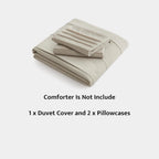 Oli Anderson Pleated Duvet Cover - 3 Piece Set