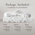 Oli Anderson Tufted Boho Embroidery Duvet Cover Set - 3 Piece