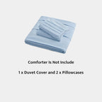 Oli Anderson Pleated Duvet Cover - 3 Piece Set