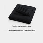 Oli Anderson Pleated Duvet Cover - 3 Piece Set