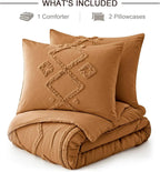 Oli Anderson Tufted Boho Fluffy Comforter Set - 3 Piece