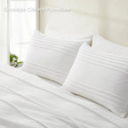 Oli Anderson Pleated Duvet Cover - 3 Piece Set
