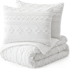 Oli Anderson Tufted Boho Fluffy Comforter Set - 3 Piece