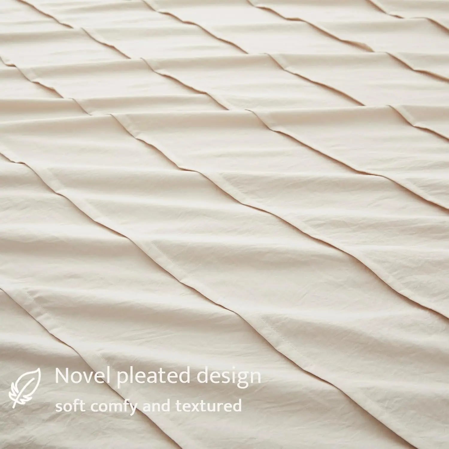Oli Anderson Pleated Duvet Cover - 3 Piece Set