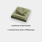 Oli Anderson Pleated Duvet Cover - 3 Piece Set