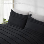 Oli Anderson Pleated Duvet Cover - 3 Piece Set