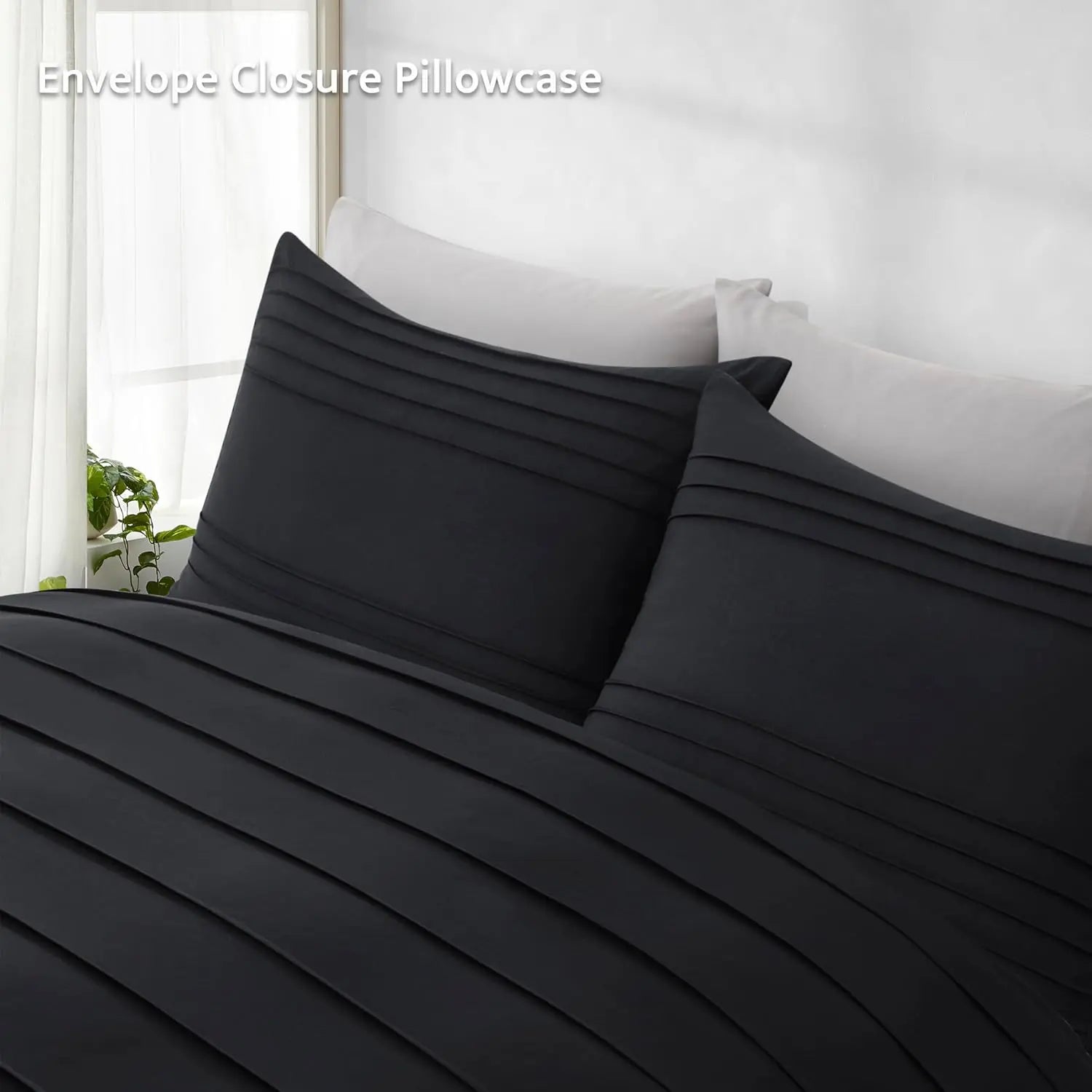 Oli Anderson Pleated Duvet Cover - 3 Piece Set