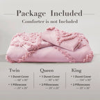 Oli Anderson Tufted Boho Embroidery Duvet Cover Set - 3 Piece