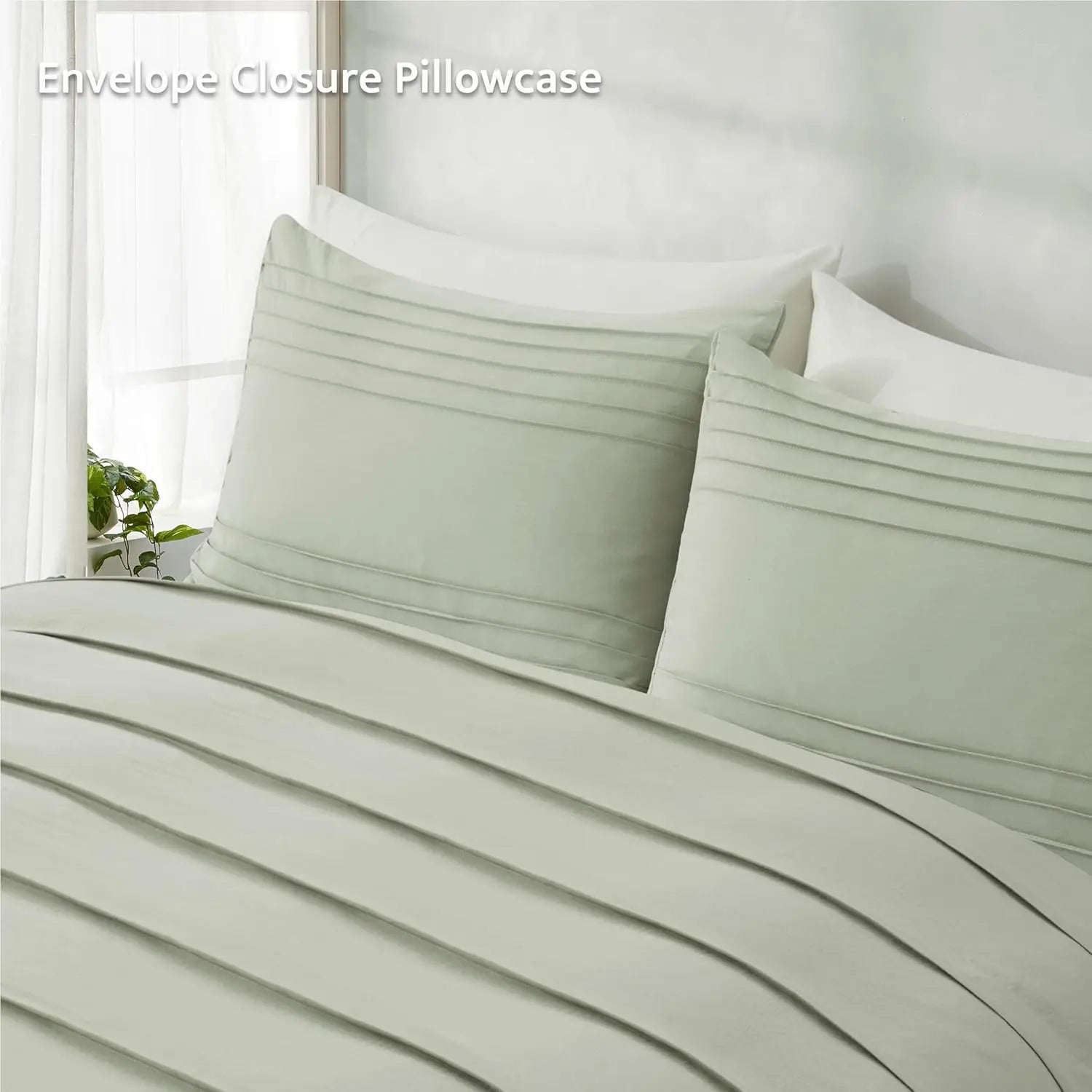 Oli Anderson Pleated Duvet Cover - 3 Piece Set