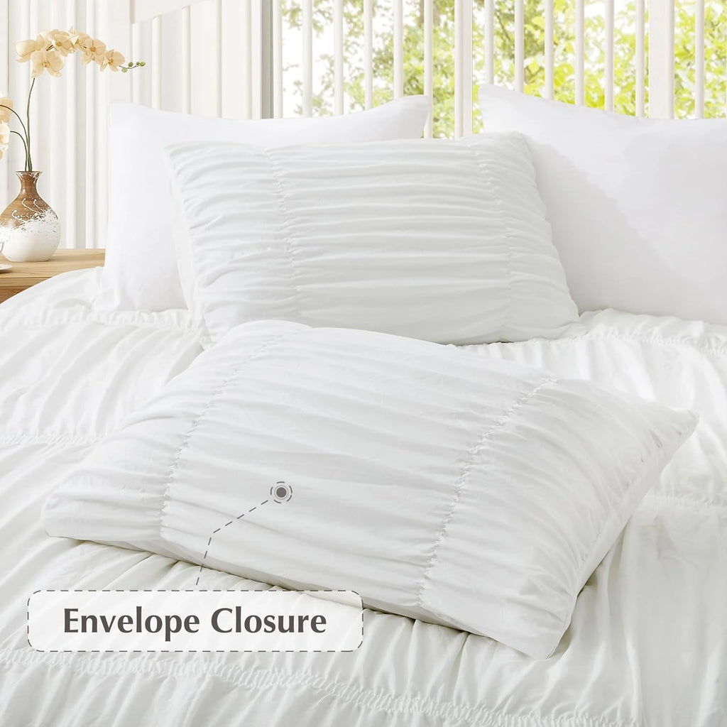 Oli Anderson Ruched Fluffy Comforter Set - 5 Piece