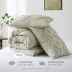 Oli Anderson Boho Tufted Jacquard Comforter Set - 3 Piece