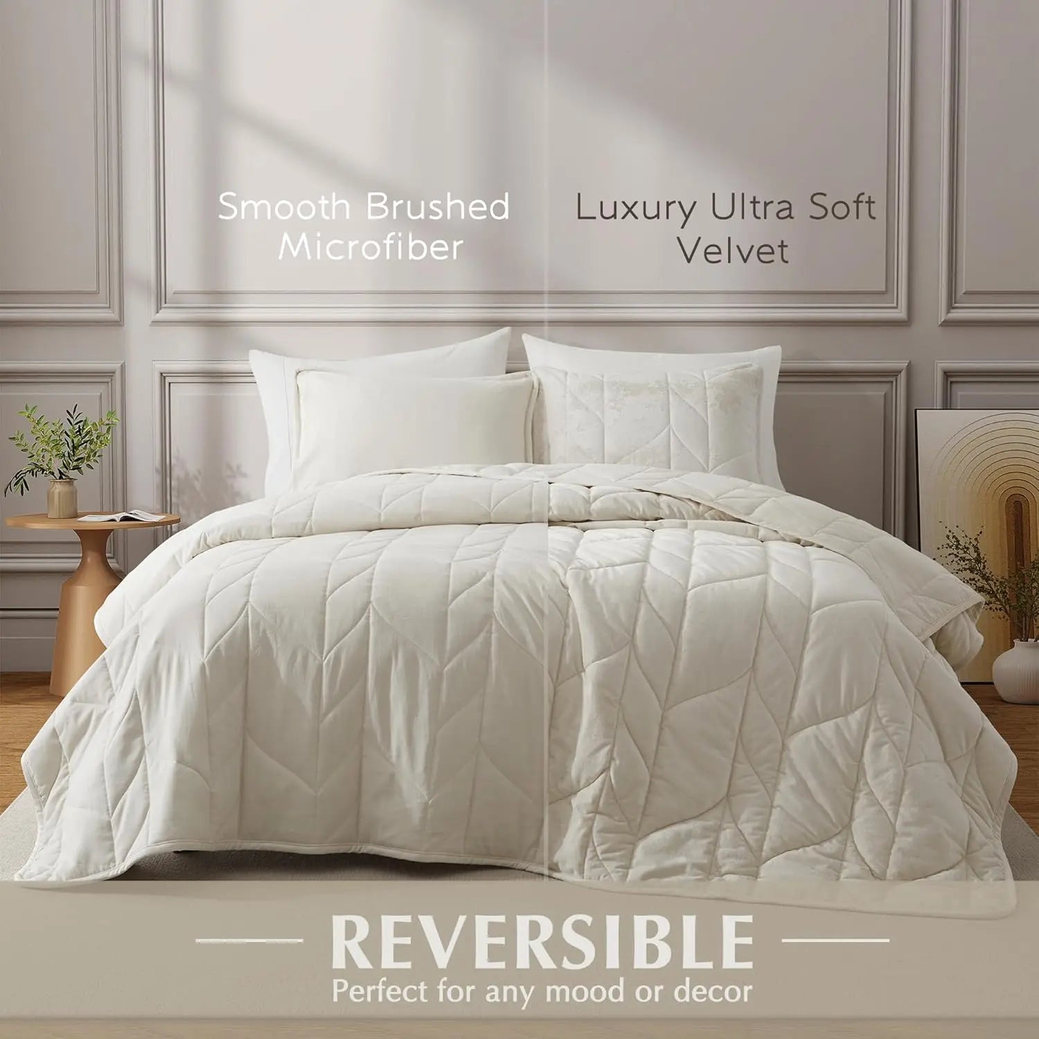 Oli Anderson Velvet Reversible Quilt Set - 3 Piece