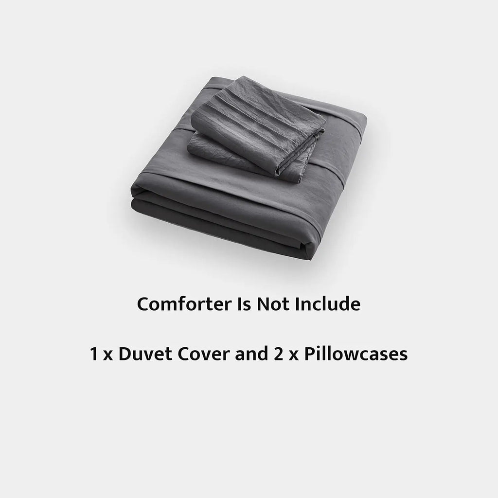 Oli Anderson Pleated Duvet Cover - 3 Piece Set