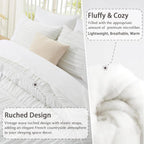 Oli Anderson Ruched Fluffy Comforter Set - 5 Piece