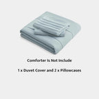 Oli Anderson Pleated Duvet Cover - 3 Piece Set