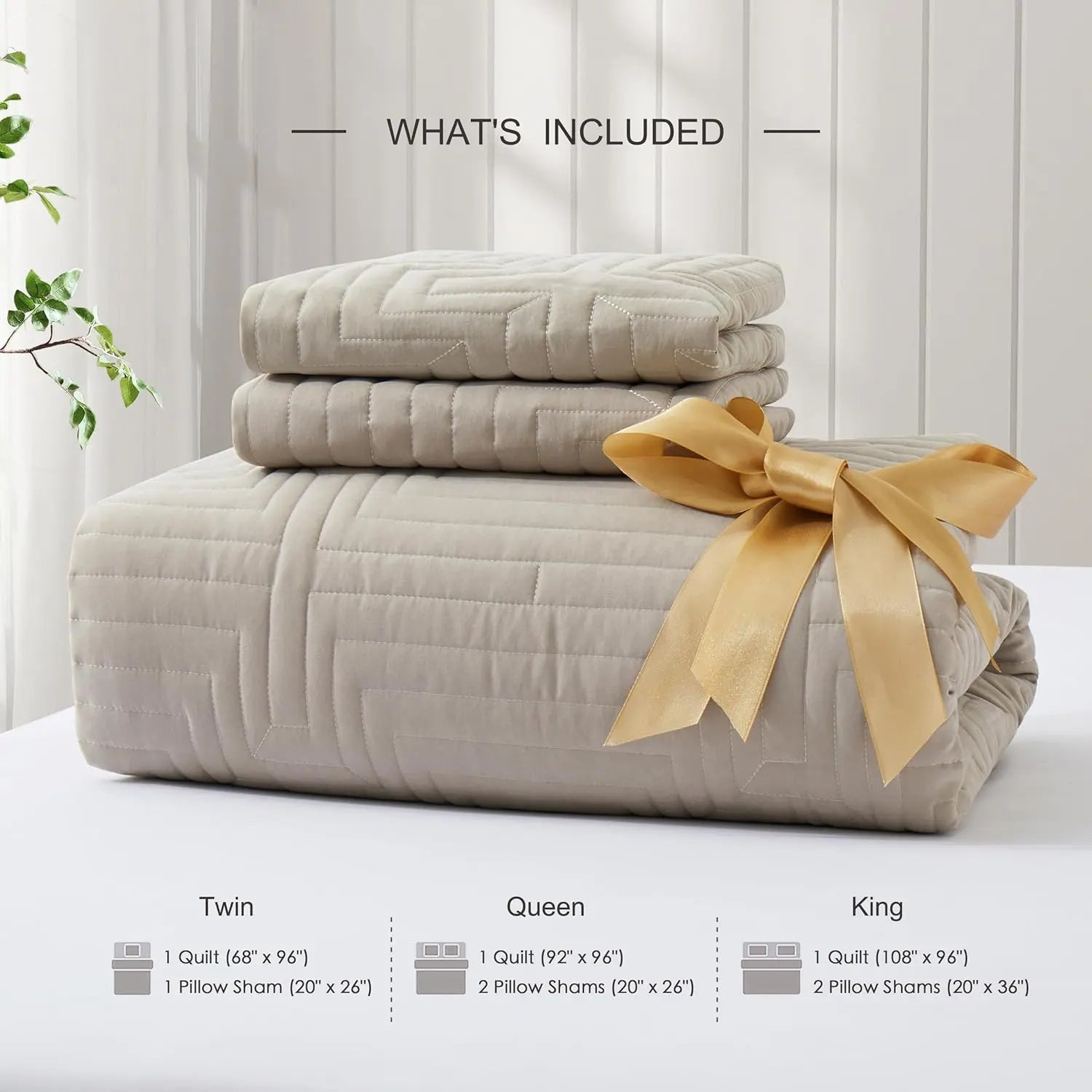 Oli Anderson Quilt Set - 3 Piece Lightweight Bedspread