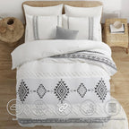 Oli Anderson Boho Tufted Duvet Cover - 3 Piece Set