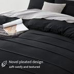 Oli Anderson Pleated Duvet Cover - 3 Piece Set