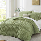 Oli Anderson Ruched Fluffy Comforter Set - 5 Piece