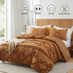 Oli Anderson Tufted Boho Fluffy Comforter Set - 3 Piece