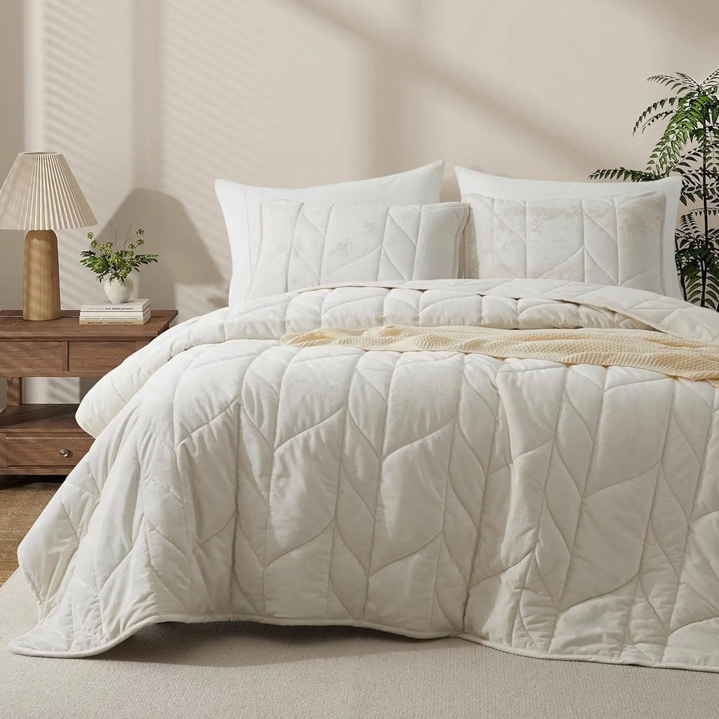Oli Anderson Velvet Reversible Quilt Set - 3 Piece