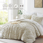 Oli Anderson Boho Tufted Jacquard Comforter Set - 3 Piece