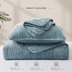 Oli Anderson Velvet Reversible Quilt Set - 3 Piece