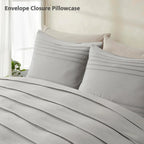 Oli Anderson Pleated Duvet Cover - 3 Piece Set