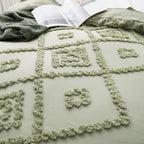 Oli Anderson Tufted Boho Embroidery Duvet Cover Set - 3 Piece