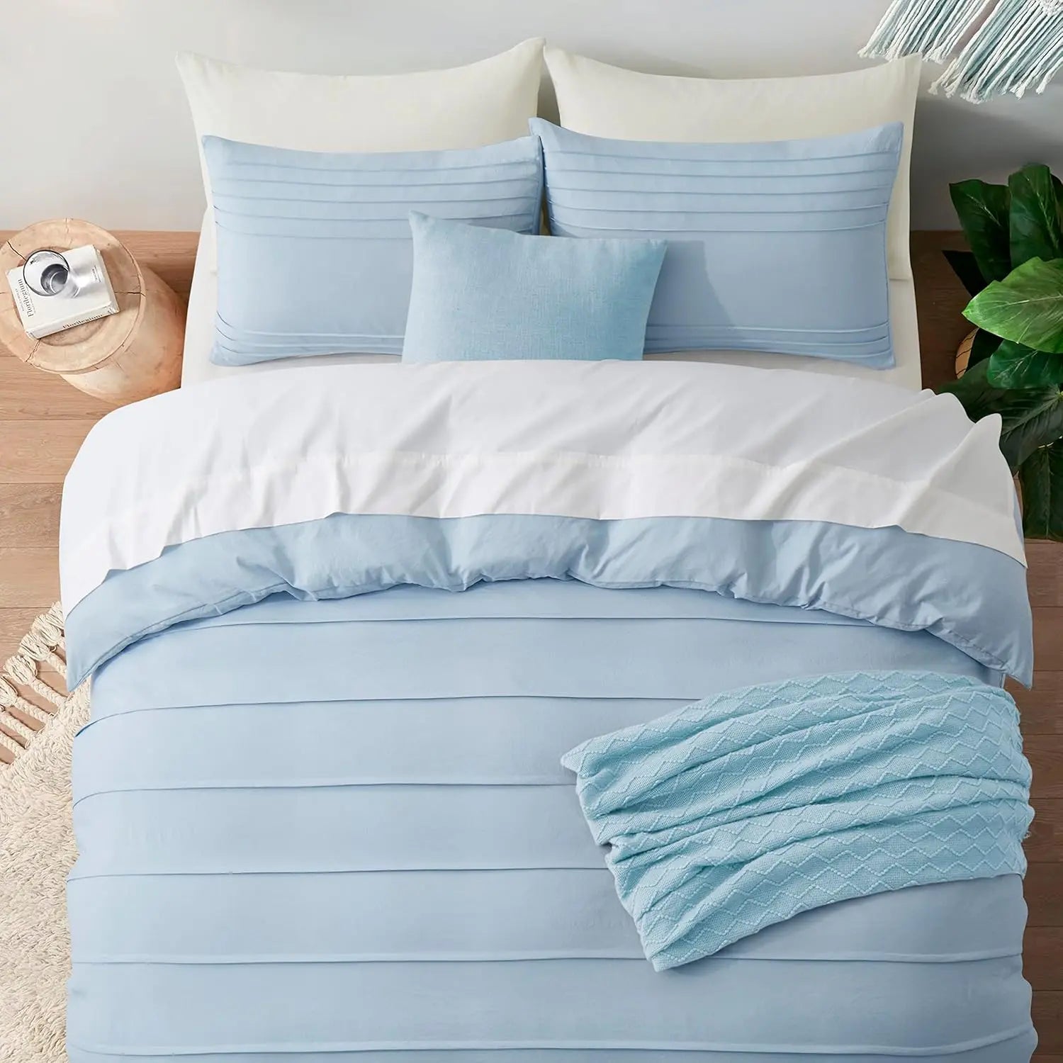 Oli Anderson Pleated Duvet Cover - 3 Piece Set