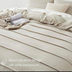 Oli Anderson Pleated Duvet Cover - 3 Piece Set