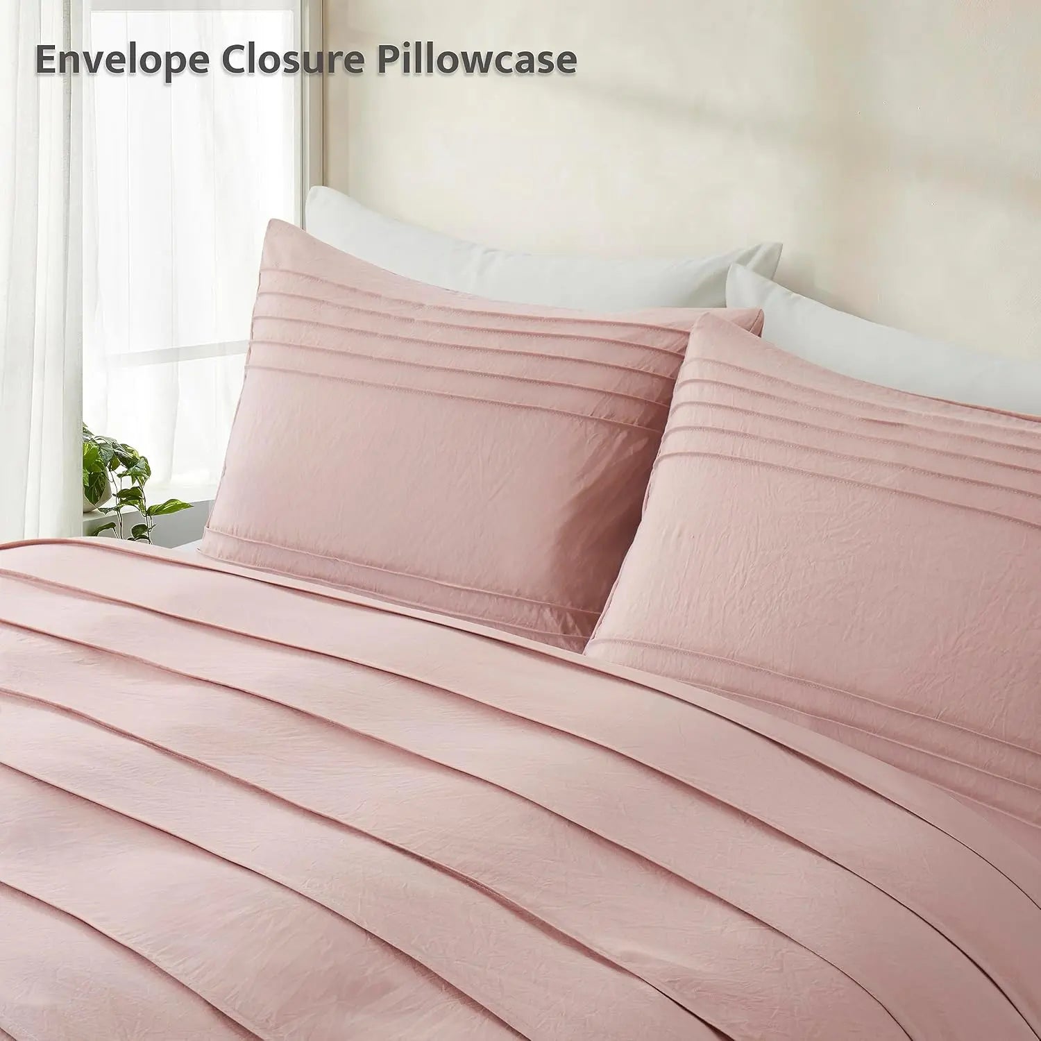 Oli Anderson Pleated Duvet Cover - 3 Piece Set