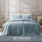 Oli Anderson Velvet Reversible Quilt Set - 3 Piece