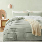 Oli Anderson Pleated Duvet Cover - 3 Piece Set